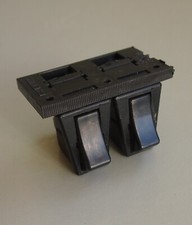 A Pair of Lucas Model 161 SA Rocker Switches, plus Mounting Plate