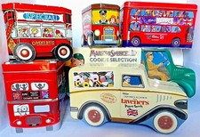 VINTAGE VEHICLE SHAPED TINS, VANS etc  - CLICK on - SELECT - to BROWSE and ORDER