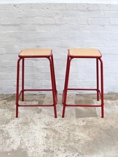 Vintage French Stackable School Stools