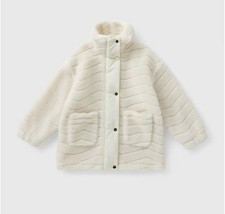 Girls Matalan Cream Borg
