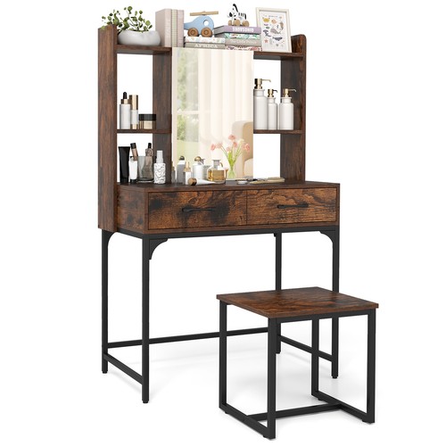 Gymax vanity desk - gymax, makeup