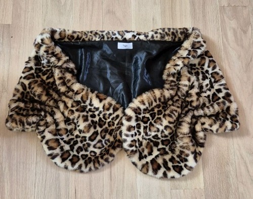 Leopard print faux fur cropped - faux,