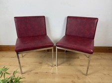 Two Midcentury chromed tubular