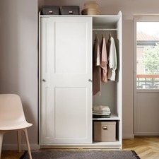 IKEA HAUGA White Wardrobe with