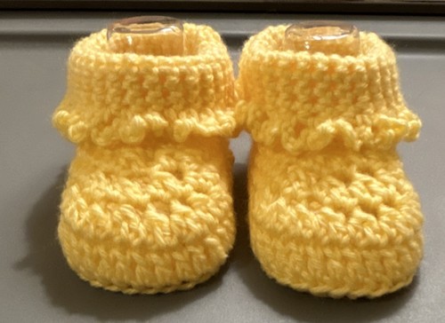 Handmade yellow crochet - crochet, baby