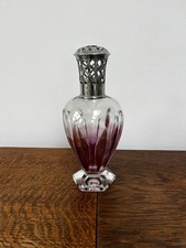 Lampe Berger Fragrance Diffuser Oil Burner Lamp Purple Glass Used