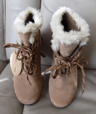 Ladies EARTH SPIRIT Tan Suede  Ankle Boots Size UK5 Brand Tagged  Ex Display