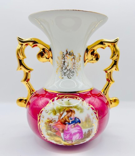 Limoges france porcelain vase - porcelain,
