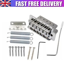 For Fender Stratocaster Strat Electric Guitar Parts Chrome Tremolo Bridge System