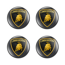 Lamborghini  Stickers Glossy Decals 4pcs Epoxy Wheel Badge Center caps 15- 100mm
