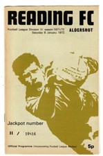 Reading - 1971-72 - Home Football Programmes