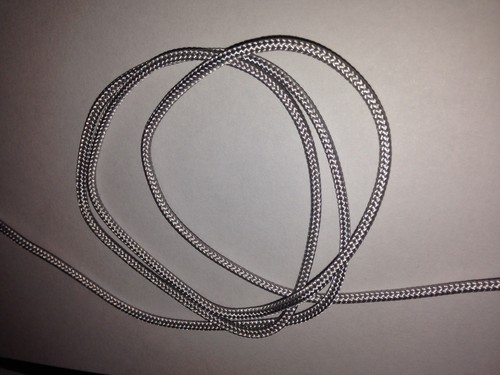 Metres 2mm grey nylon - 10, 1.2mm