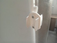 Curved Shower Door White Half Handle Elddis Compass Lunar Caravan Motorhome SDH4