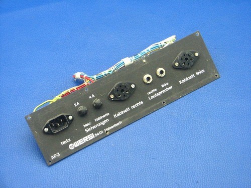 Connection panel replacement - connection,