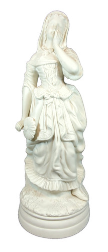 Parian ware figure - parian,
