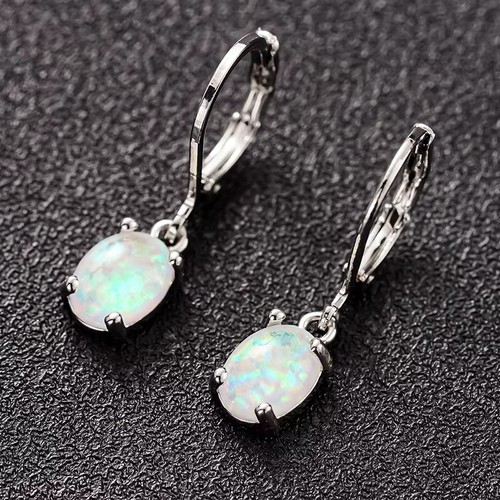 Natural fire opal teardrop - natural,