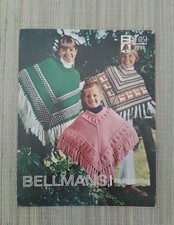 Poncho Pattern Booklet Pink, Green and Peruvian Poncho's Bellmans 1297