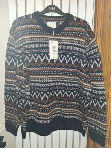 New men large navy - m&s,