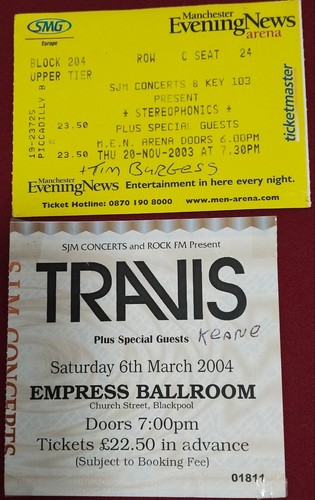 Travis 2004 and stereophonics - and,