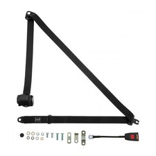 Front Automatic Seat Belt For Reliant Kitten 7 CWT Van 1975-1996 Black