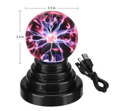 Touch Sensitive Plasma Ball Lamp