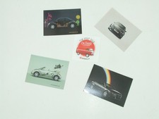 Volkswagen publicity items inc New Beetle postcards and T1 van sticker