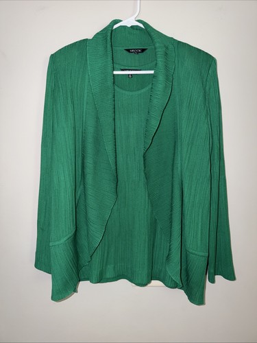 Misook kelly green cardigan - misook,