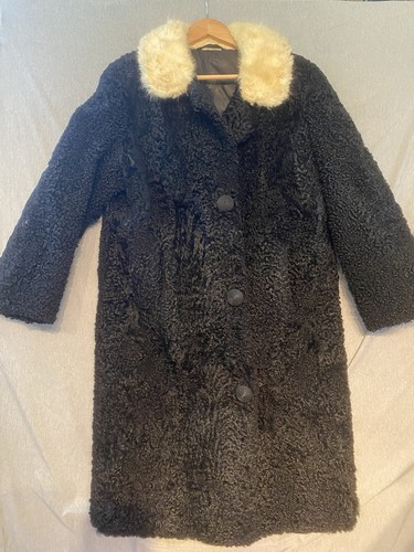 Vintage black persian curly - black,