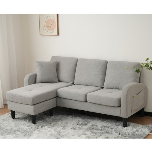 Shape corner sofa - linen, 3