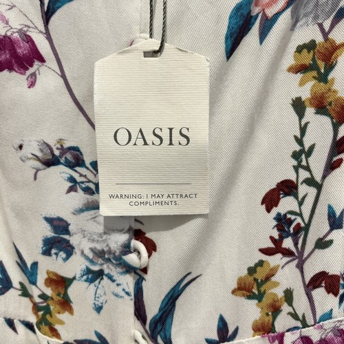 Bnwt oasis cream floral frill - bnwt,