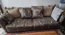 4 Seater Damask Sofa With