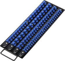 80PCS Heavy Duty Socket Organizer Tray 1/4" 3/8" 1/2" Premium Socket Holders