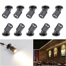4/10x Mini 3W LED Spotlight USB Cabinet Light Rotatable Showcase Jewelry Bar