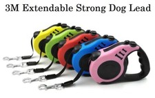 Dog Leads Retractable Extendable Leash Pet Walking Strong Running Lead 3M/ 10ft