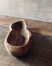 Hand Carved Wooden Bowl Rustic
