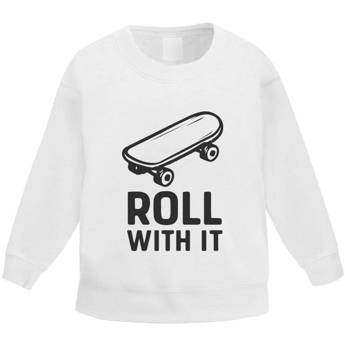 Roll with skateboard kids - 'roll,