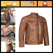 Distressed Tan Brown Genuine