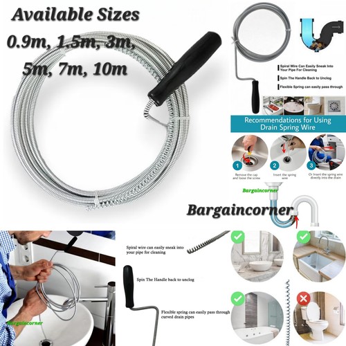 Drain unblocking spring snake - spring,