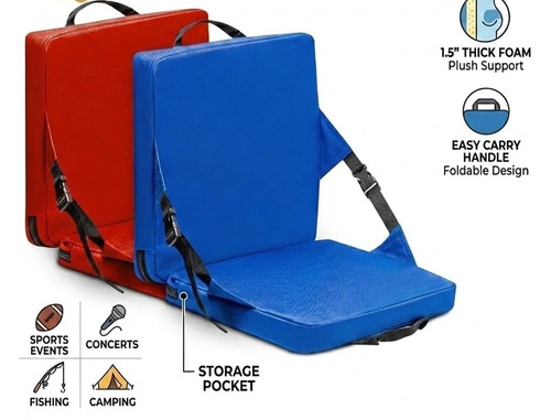 Folding stadium seat cushion - °folding,