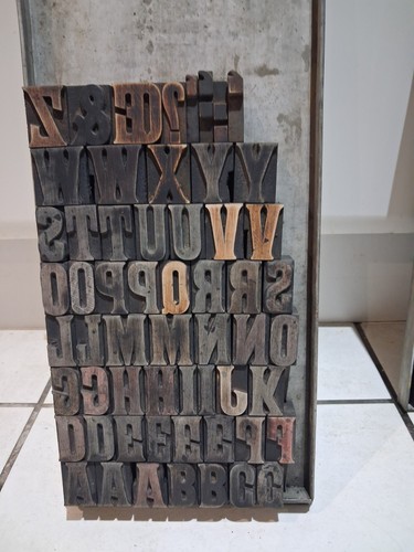 Wooden letterpress printing - wooden,