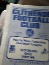 Clitheroe v Chorley 1987/88 ATS Cup