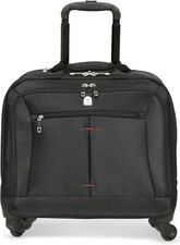 Wheeled Laptop Trolley Business Briefcase Office Case Travel 4 Wheels Cabin Bag