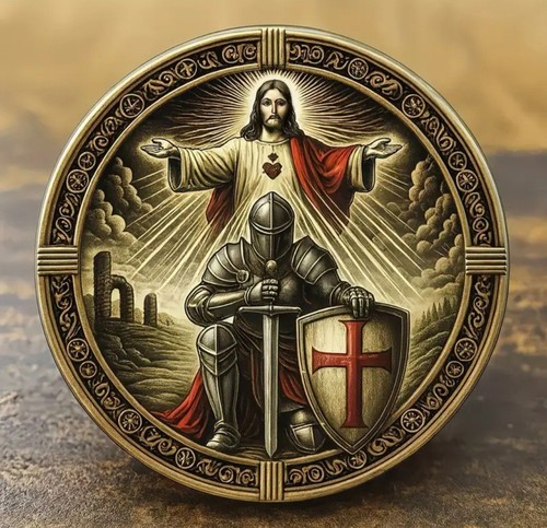 Knights templar christ coin - templar, &