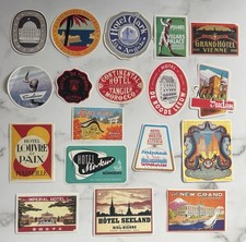 Vintage Hotel Luggage Labels