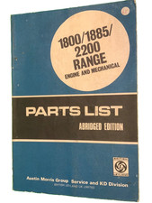 BL parts list book original 1800/1885/2200 range engine &mechanical BL AKD5301 !