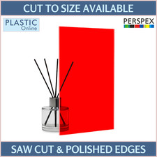 Fluorescent Red Acrylic Sheets | Cut To Size Perspex Panels | Mars Red 4T56