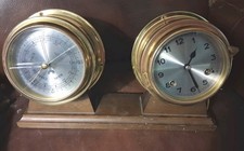 VINTAGE BRASS SHIPS BELL CLOCK