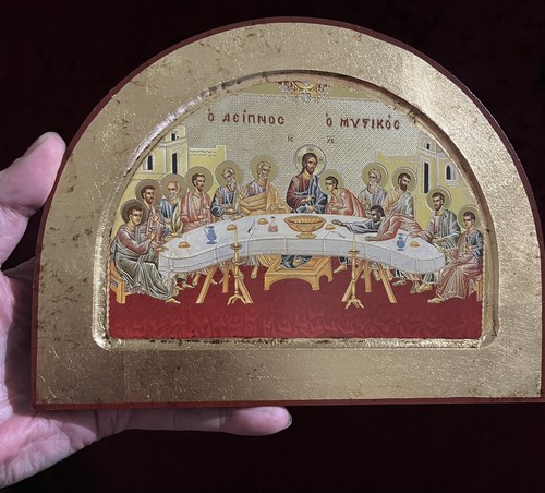 Icon the mystical supper - the,