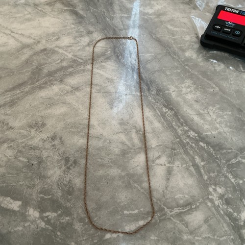 9ct gold rope chain - gold,