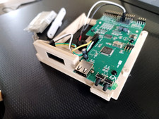 Amiga A600 GOTEK 3D Printed Bracket / FLASH FLOPPY OLed Blue/ Beige /16gb USB